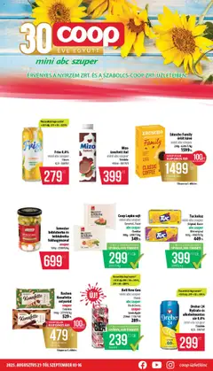 COOP - Mini & Abc & Szuper / Nyírzem - amely érvényes a következő dátumtól: 21.08.2025