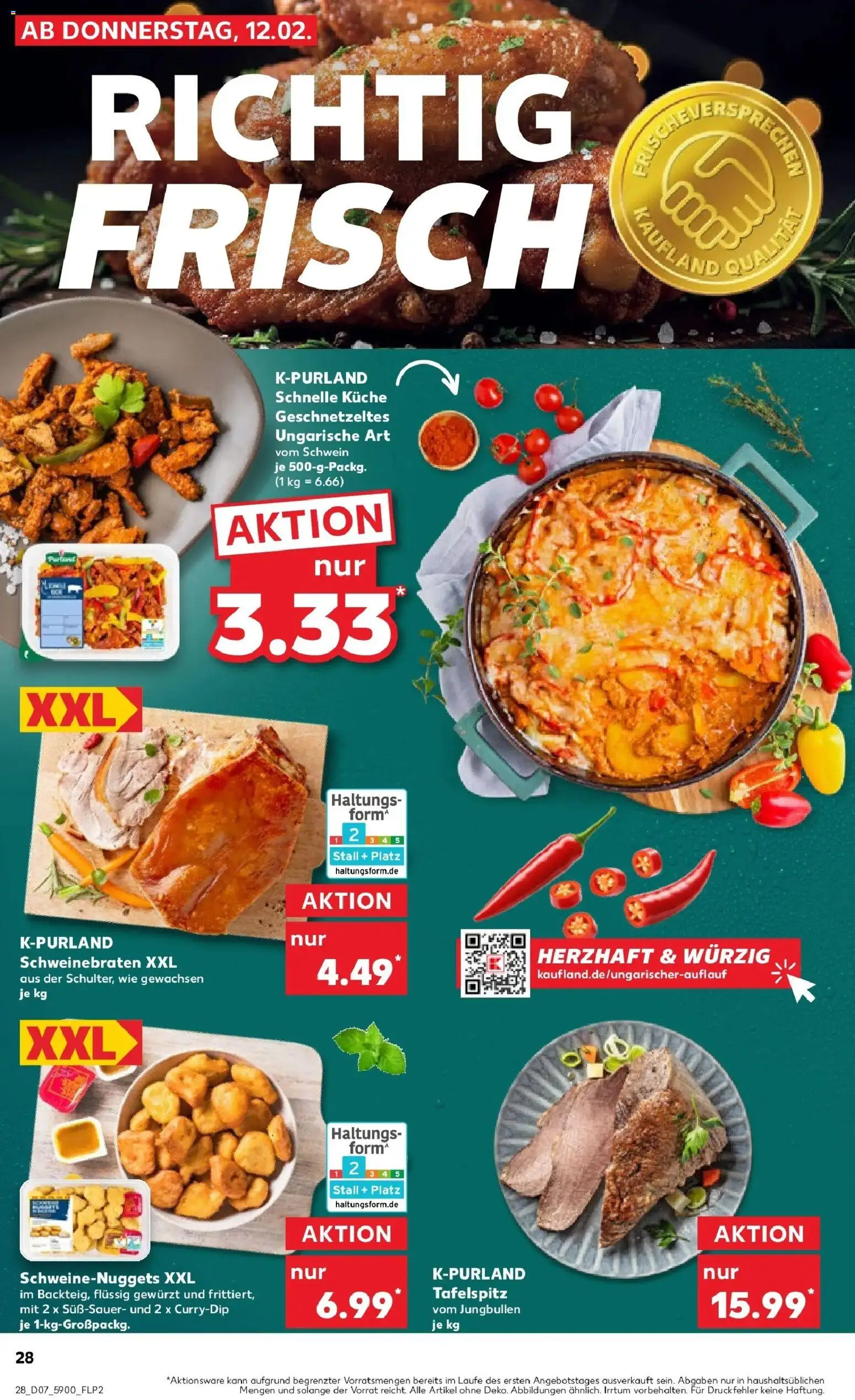 Kaufland prospekt Königs Wusterhausen	 – gültig ab 16.02.2026 | Seite: 28 | Produkte: Tafelspitz, Küche