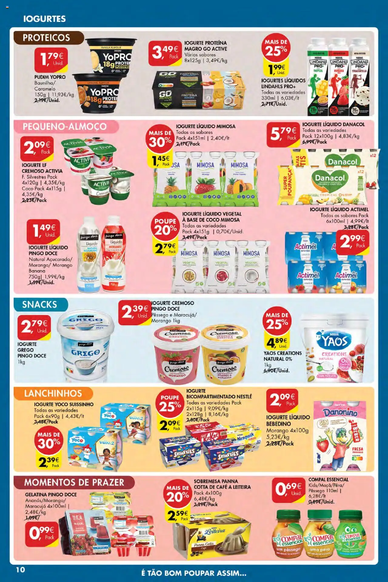 Pingo Doce Poupe Esta Semana Açores │ válido de 07.08.2025 | Página: 10 | Produtos: Banana, Iogurtes, Base, Nestlé