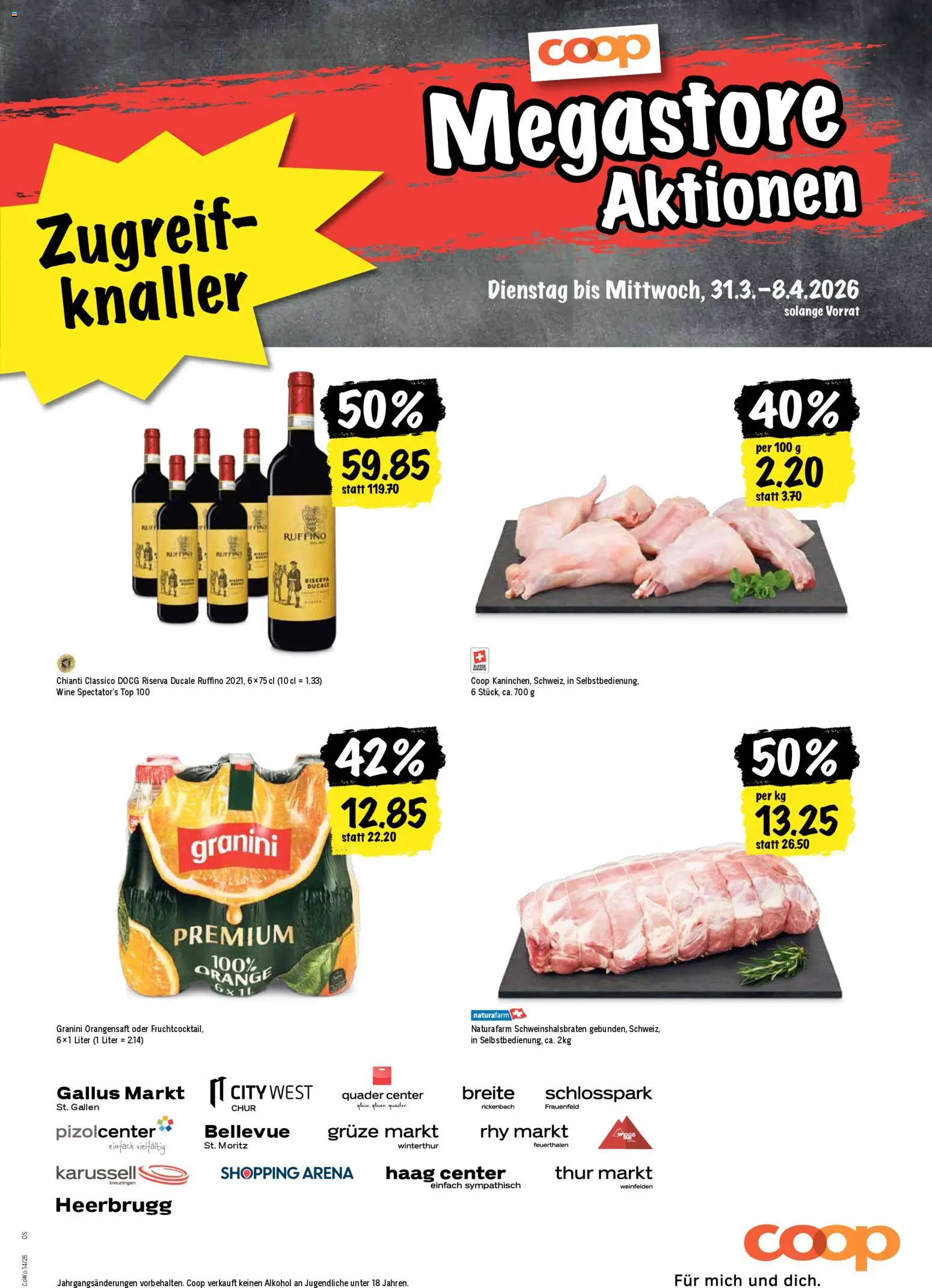 Coop aktionen – gültig ab 31.03.2026 | Seite: 21 | Produkte: Orangensaft, Top
