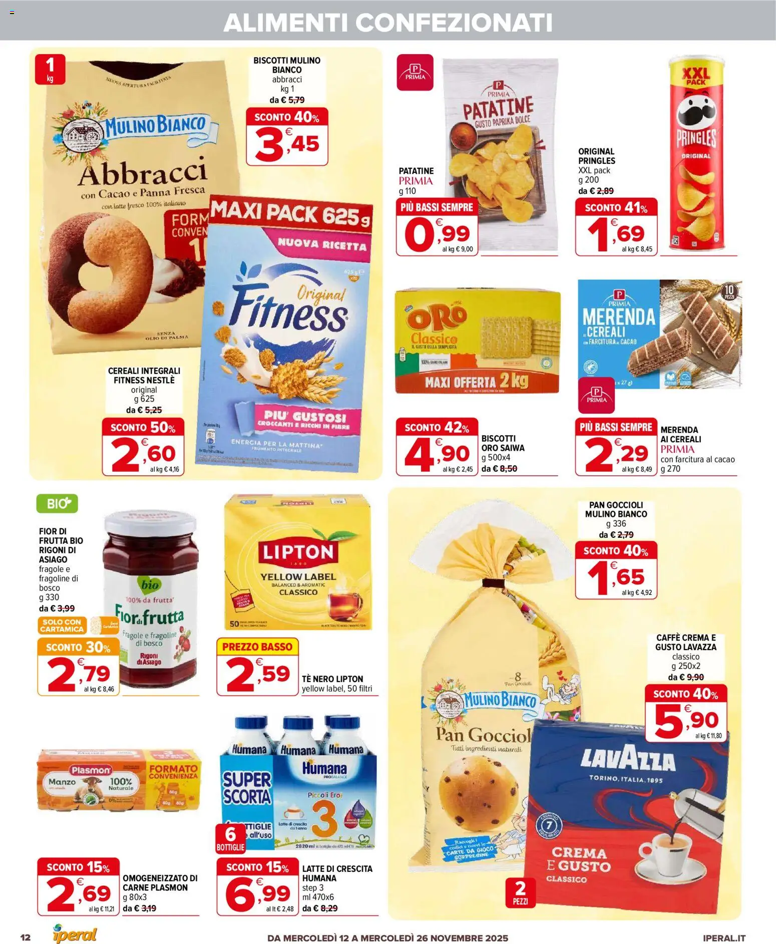 Volantino Iperal del 12.11.2025 | Pagina: 12 | Prodotti: Crema, Caffè, Fragole, Panna