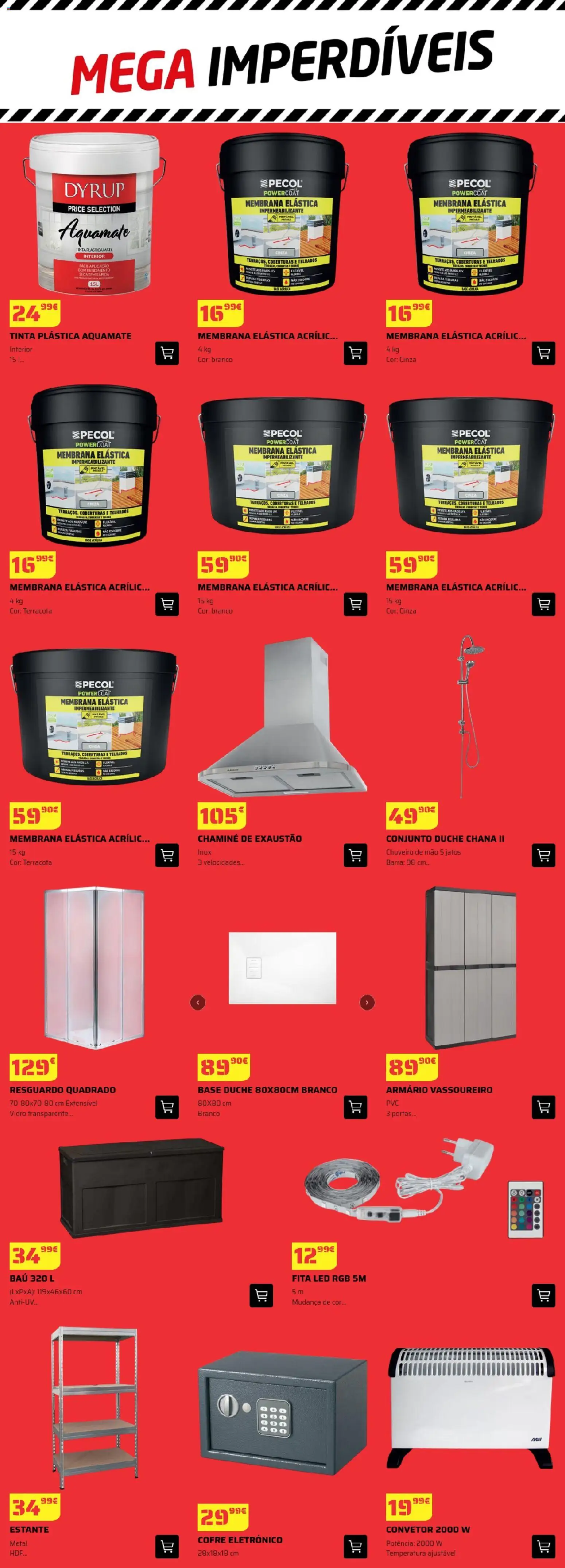 BricoMarché - Mega Imperdíveis - Vila do Conde │ válido de 04.12.2025 | Página: 3 | Produtos: Armário, Tinta, Portas, Chuveiro