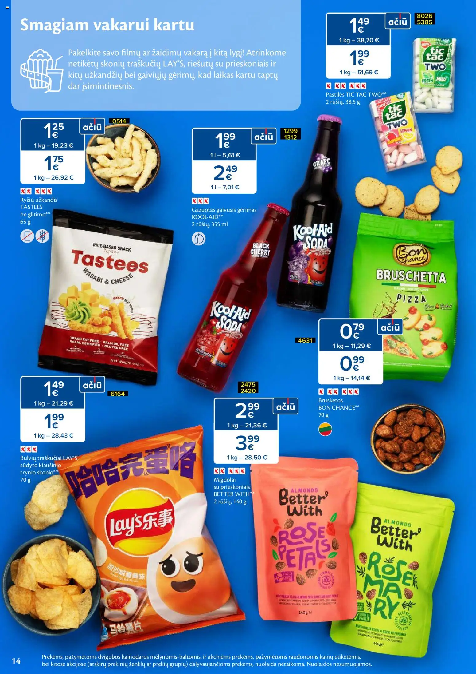 MAXIMA akcijos nuo 02.02.2026 | Puslapis: 14 | Prekių: Gaivusis gėrimas, Traškučiai