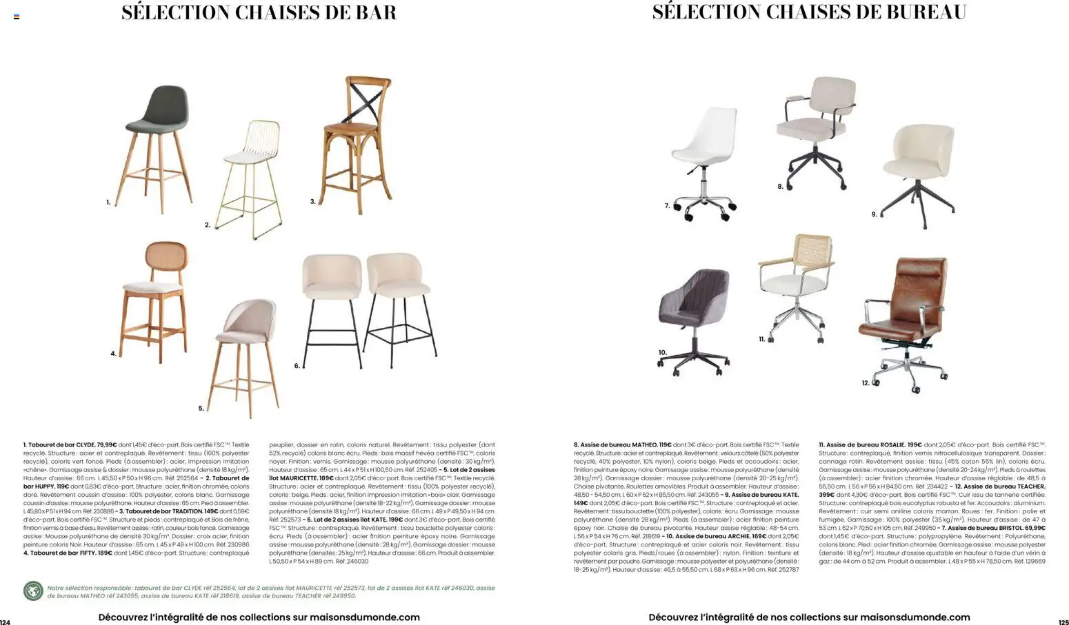 {H1} | Page: 63 | Produits: Base, Coton, Mousse, Chaise