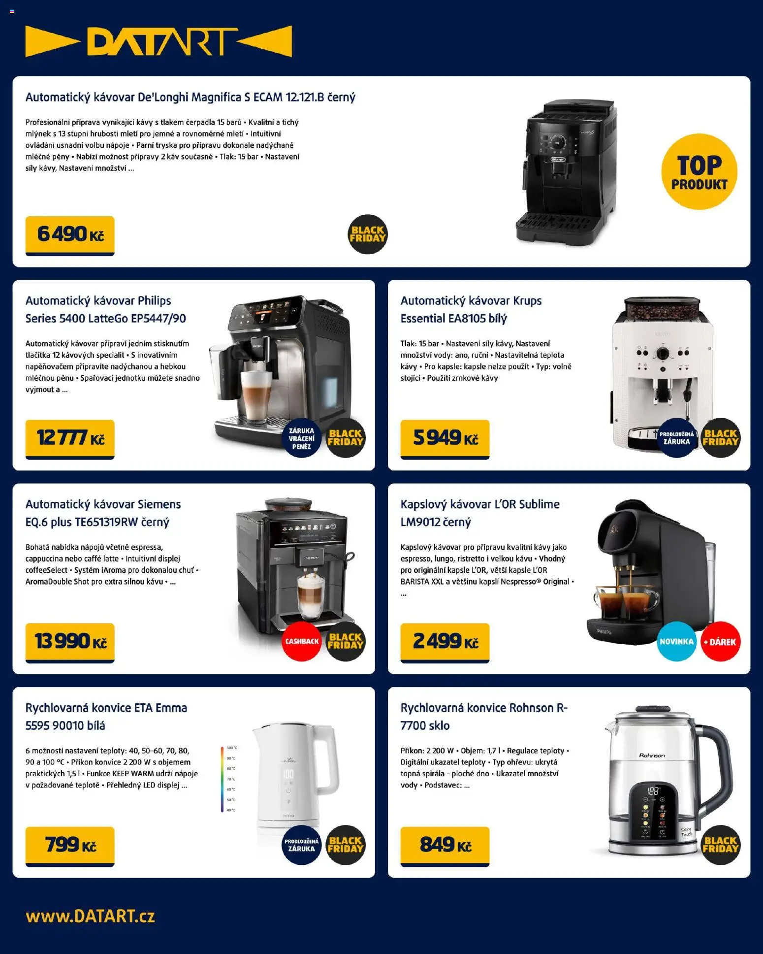 Datart Black Friday od 10.11.2025 | Strana: 12 | Produkty: Kapsle, L'Or, Mlýnek, LED