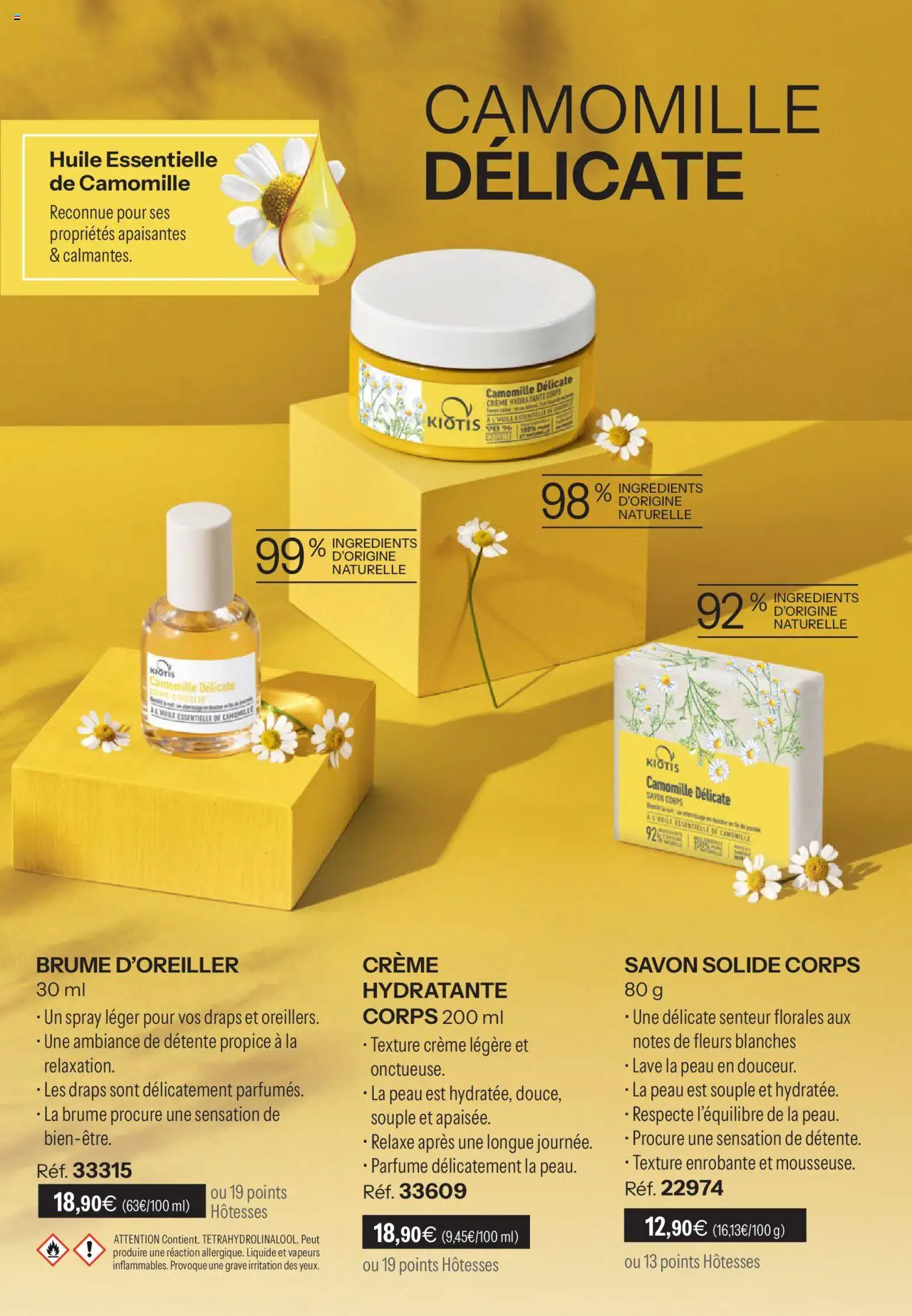 {H1} | Page: 65 | Produits: Huile essentielle, Crème hydratante, Savon, Huile