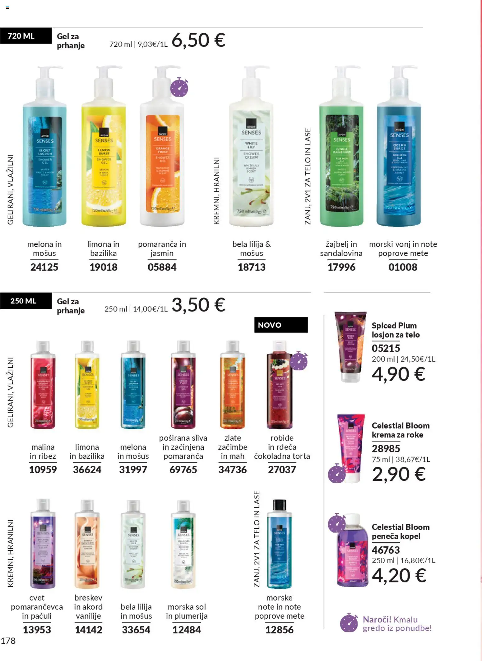 Novi Avon katalog ponudbe – veljaven od 29.12.2025 | Stran: 178 | Izdelki: Kopel, Peneča kopel, Krema za roke, Limona