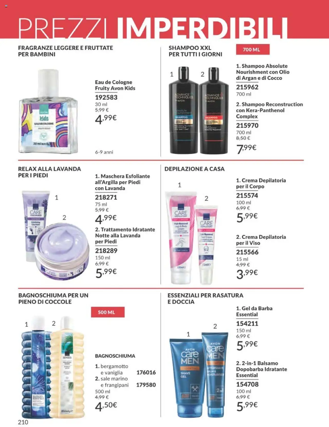 Volantino Avon del 01.10.2025 | Pagina: 210 | Prodotti: Shampoo, Bagnoschiuma, Olio, Lavanda