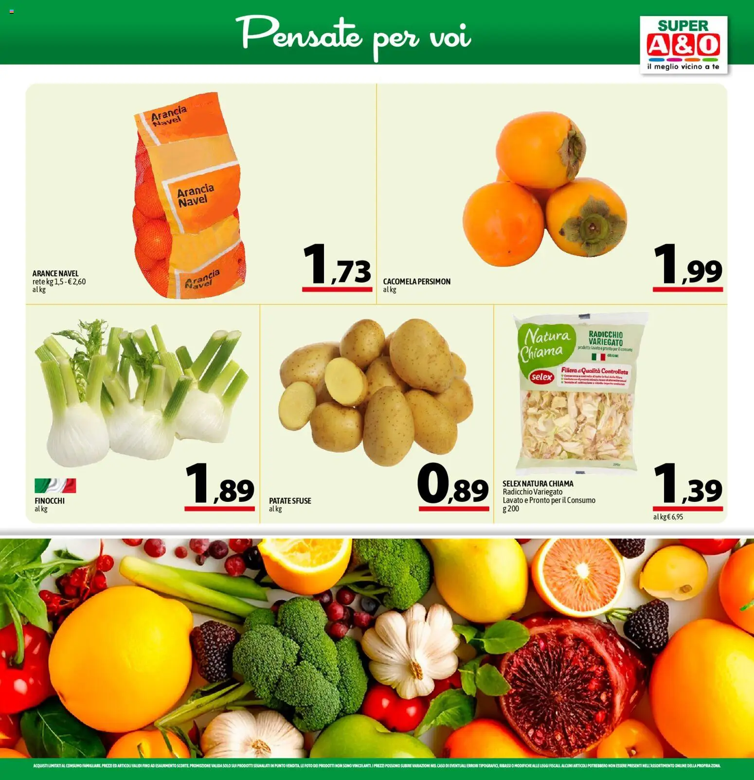 Volantino A&O del 27.11.2025 | Pagina: 3 | Prodotti: Arance, Patate, Arancia, Finocchi