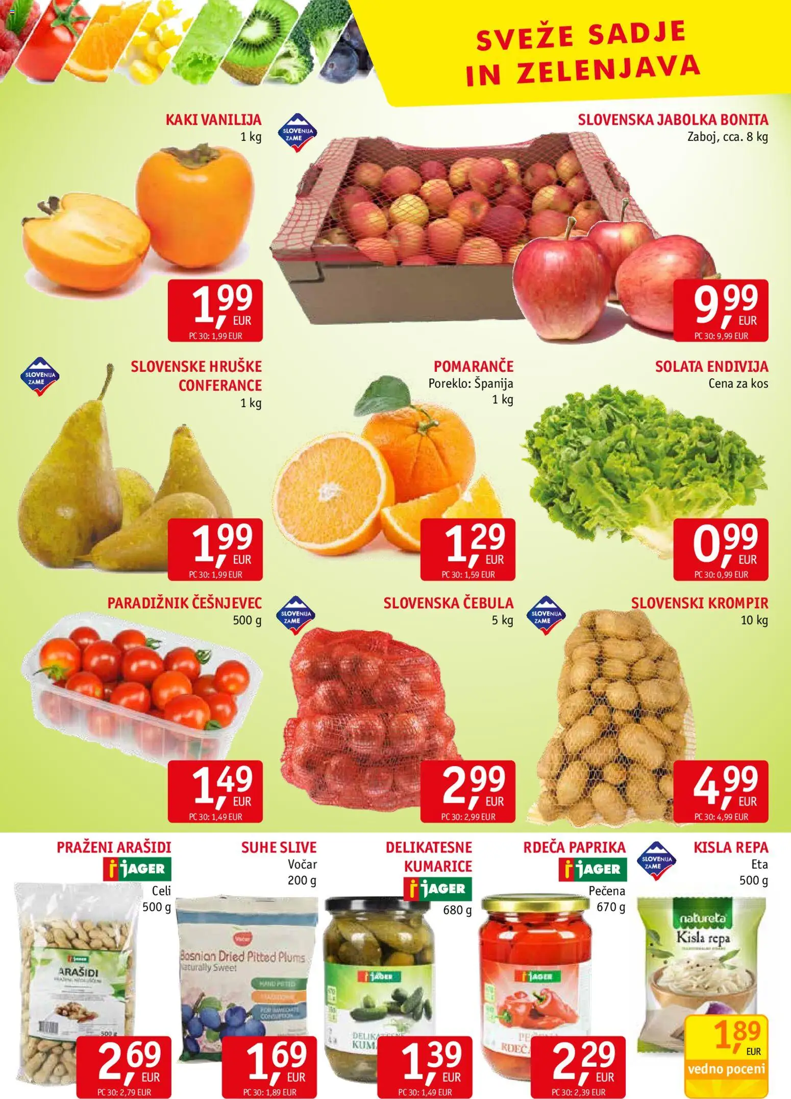 Novi Jager katalog ponudbe – veljaven od 26.11.2025 | Stran: 8 | Izdelki: Kaki, Arašidi, Krompir, Cebula