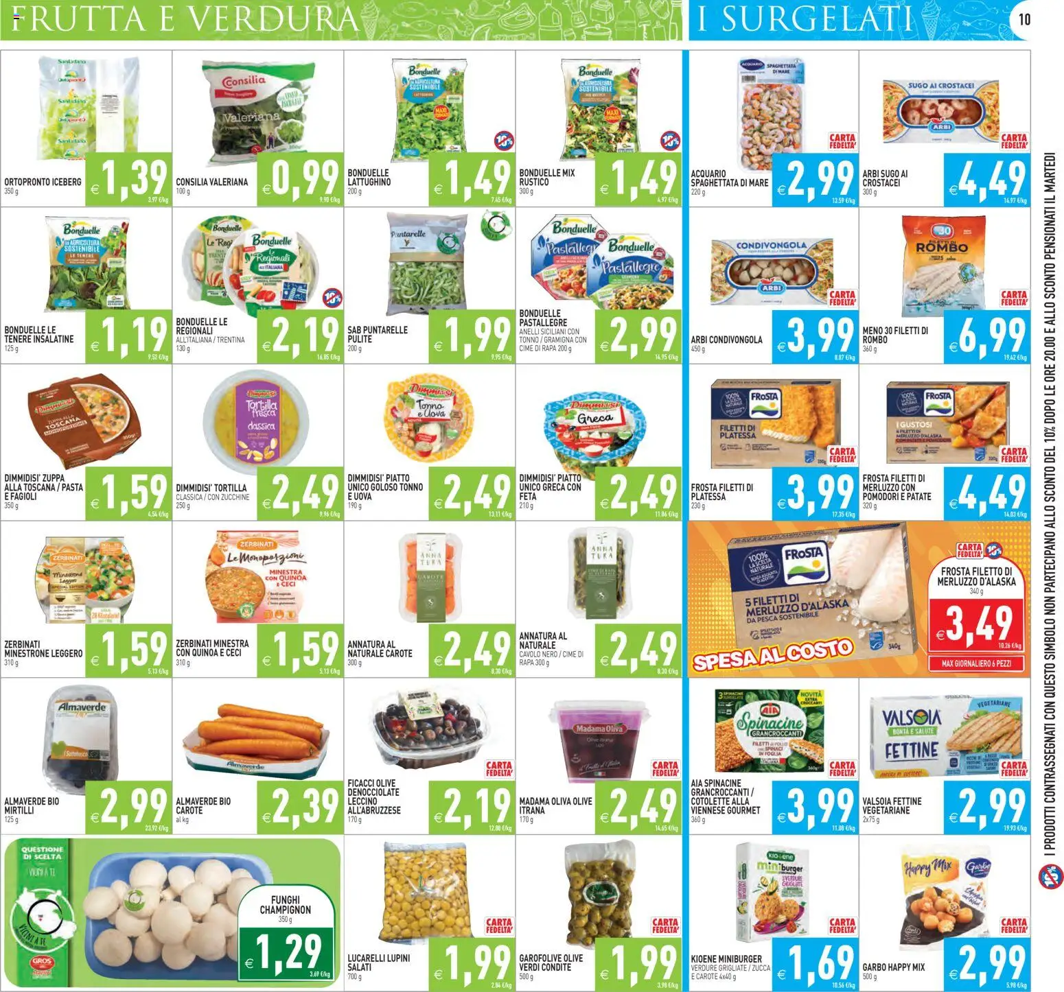 Volantino PIM Supermercati del 17.04.2026 | Pagina: 10 | Prodotti: Funghi, Tonno, Piatto, Quinoa