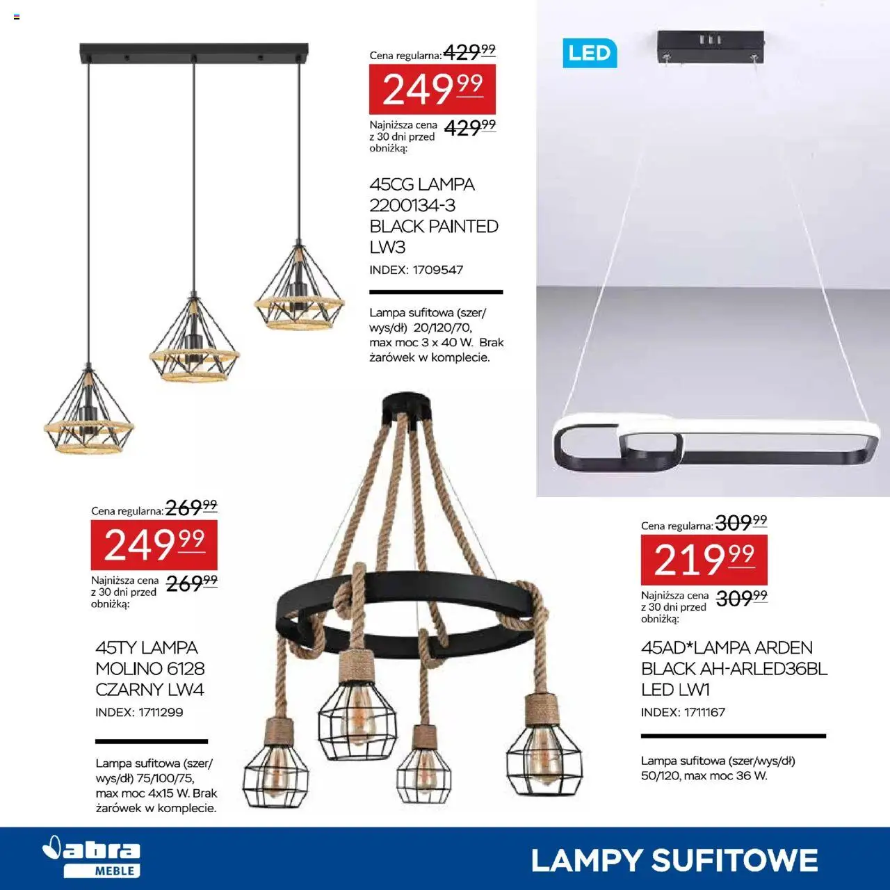 Abra meble Gazetka od 23.09.2025 | Strona: 6 | Produkty: Lampa