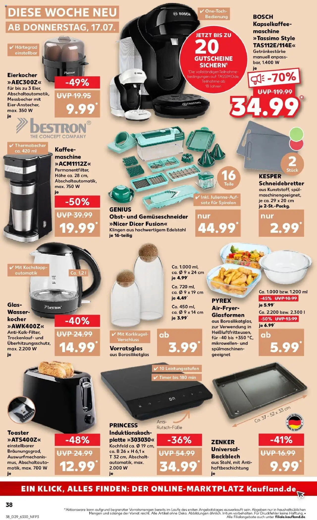 Kaufland prospekt Itzehoe	 - gültig ab dem 21.07.2025 | Seite: 51 | Produkte: Toaster, Kocher, Obst, Eierkocher