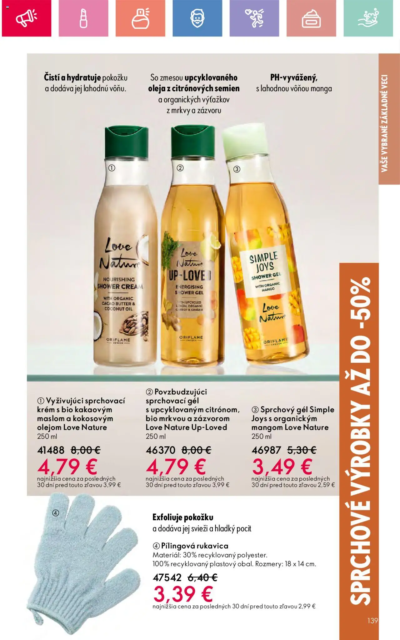 Katalóg Oriflame 12 2025 │ platný od 17.08.2025 | Strana: 139 | Produkty: Sprchový gél, Krém, Mango