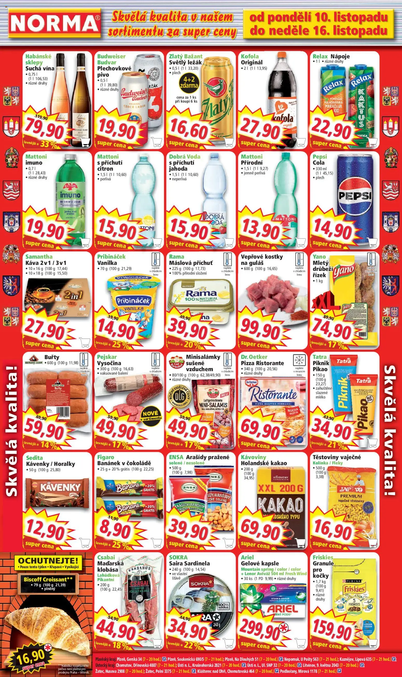 Norma leták od 10.11.2025 | Strana: 6 | Produkty: Káva, Horalky, Ariel, Kakao