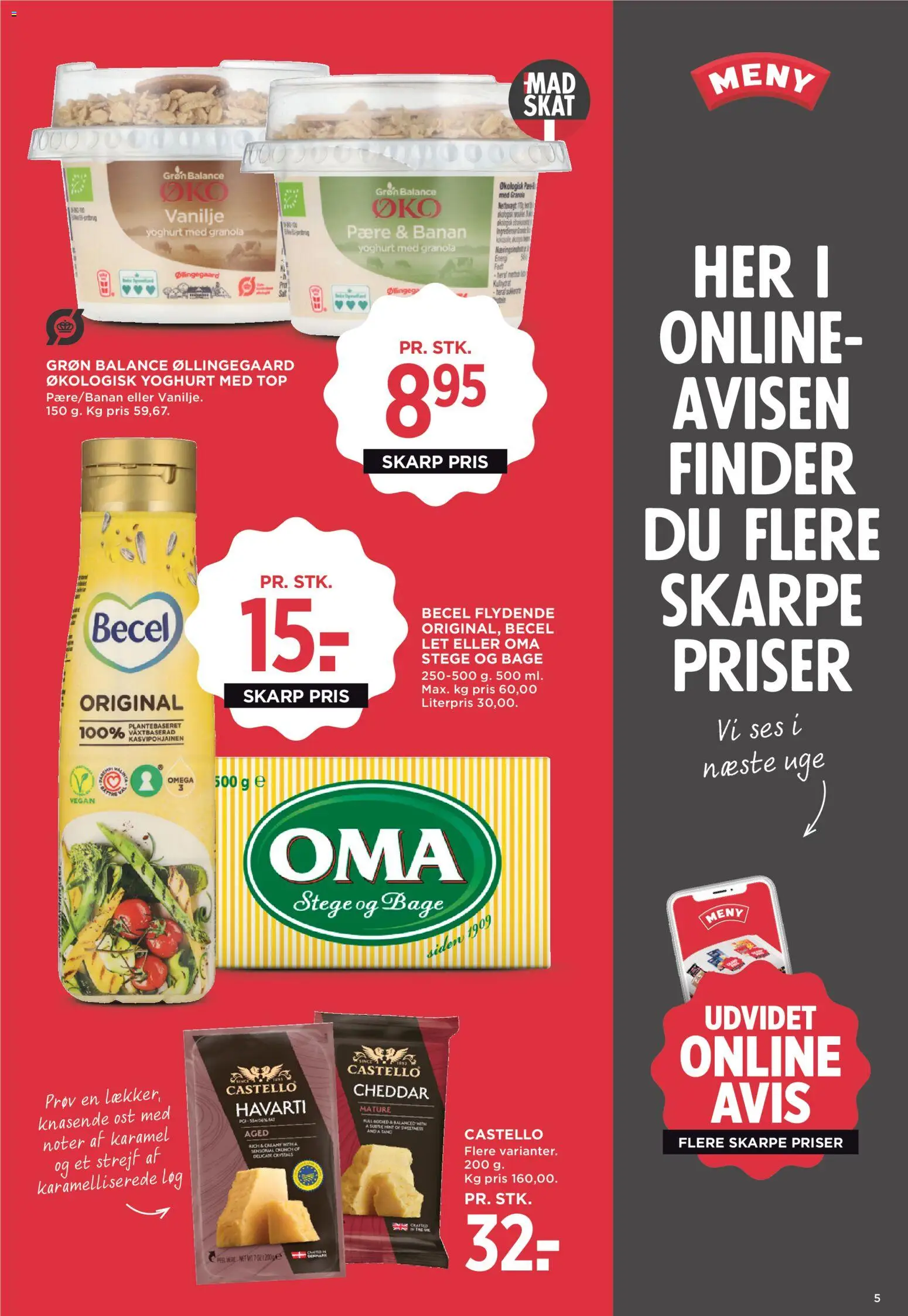 Meny tilbudsavis – gyldig fra 09.01.2026 | Side: 9 | Produkter: Ost, Yoghurt, Cheddar, Vanilje