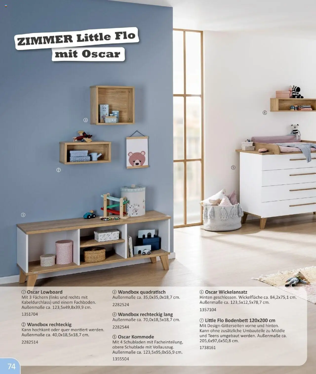 Vedes - Babykatalog - gültig ab dem 01.07.2025 | Seite: 74 | Produkte: Lowboard, Kommode