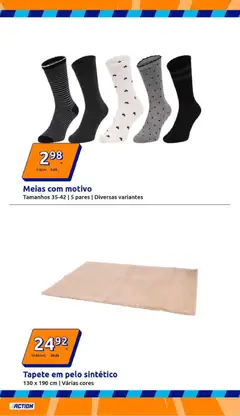 Pré-visualização Action - folheto válido de 31.12.2025 | Página: 9 | Produtos: Tapete, Meias