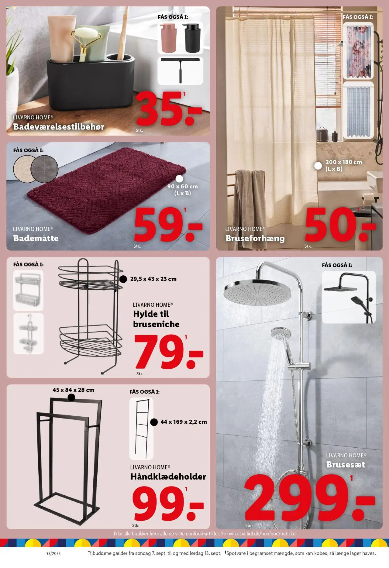 Lidl tilbudsavis – gyldig fra 11.09.2025 | Side: 32 | Produkter: Hylde, Søm, Bademåtte
