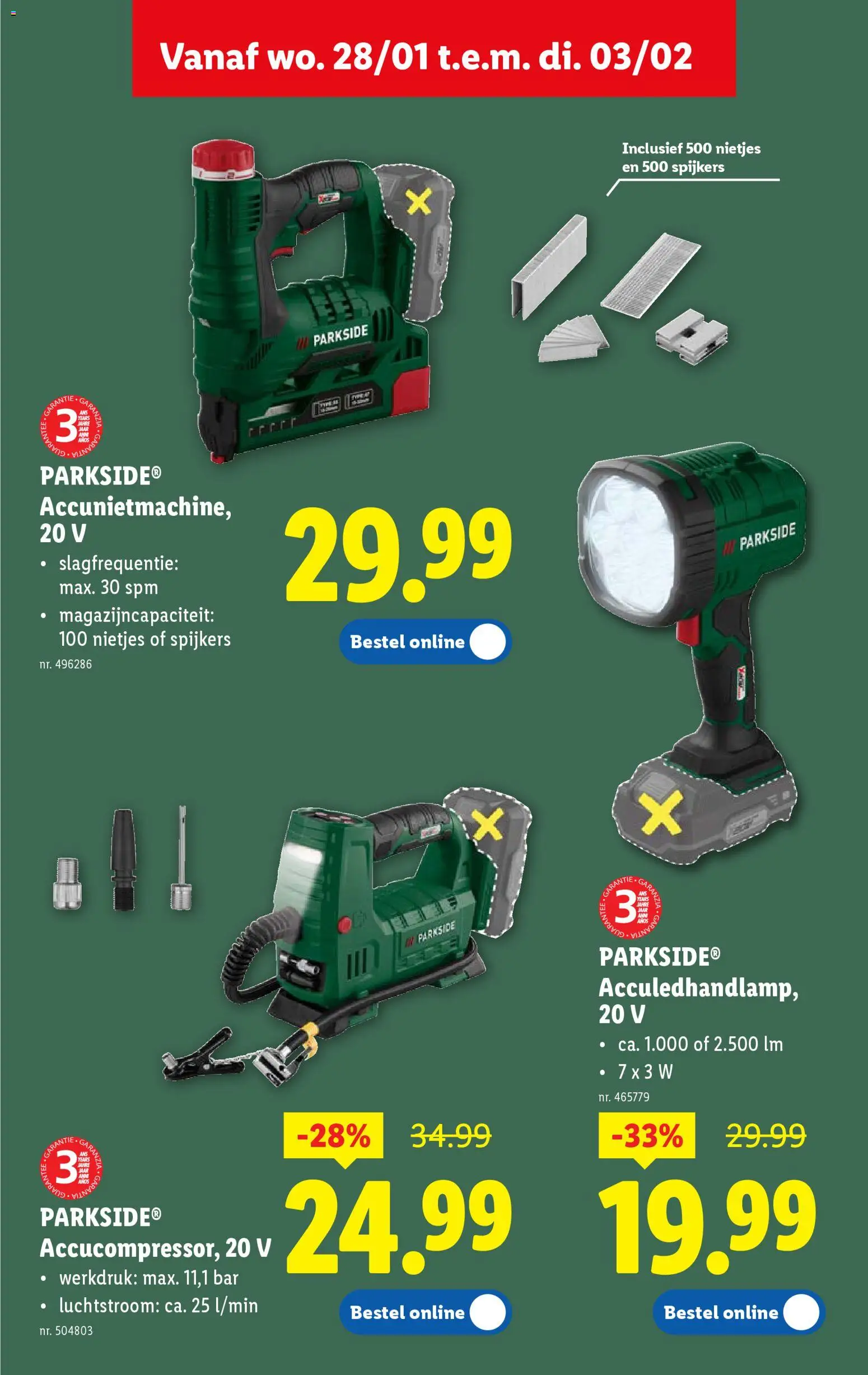 {H1} | Pagina: 41 | Producten: Nietjes