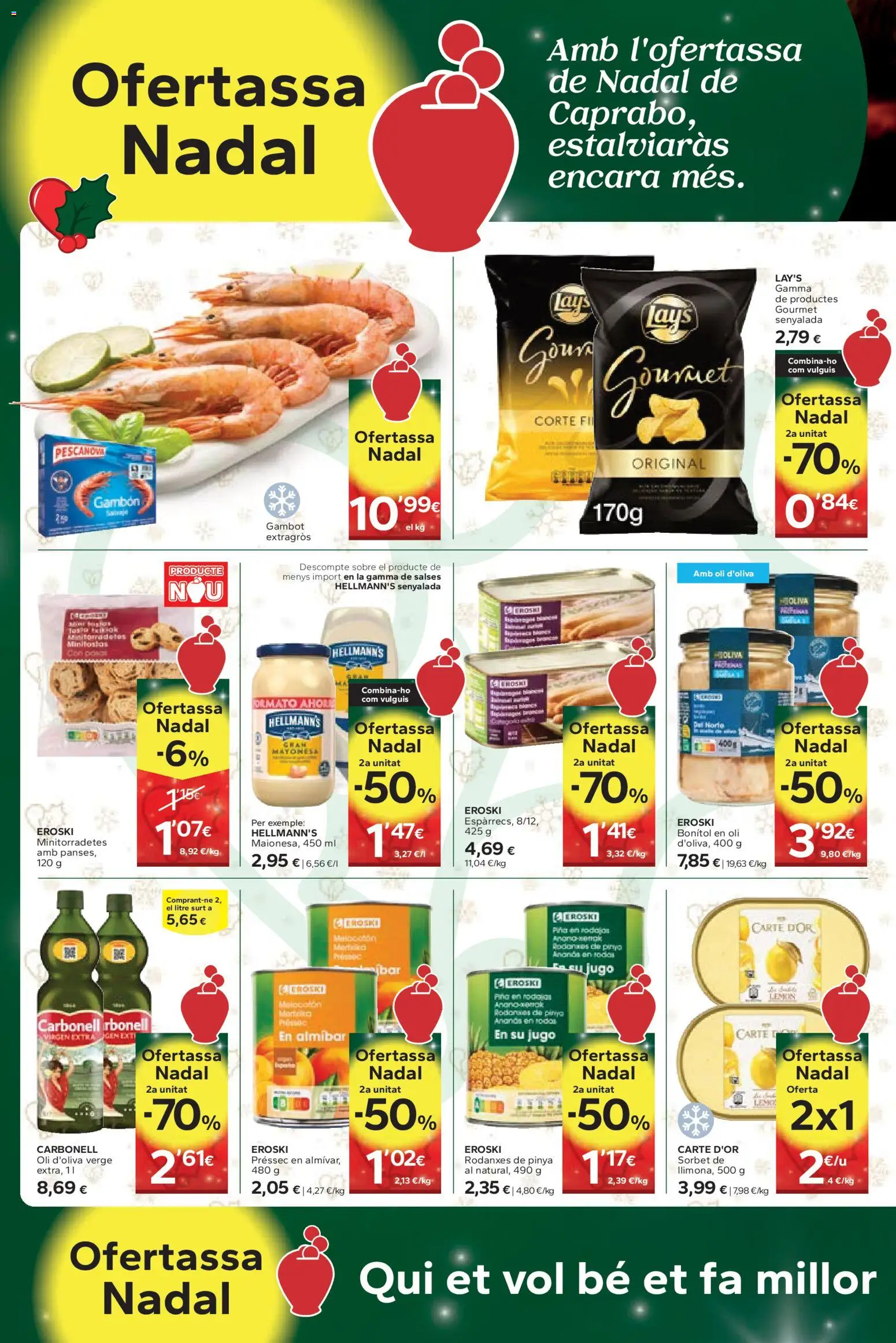 Caprabo folleto │ válido desde el 18.12.2025 | Página: 4 | Productos: Jugo, Οθόνη προβολής