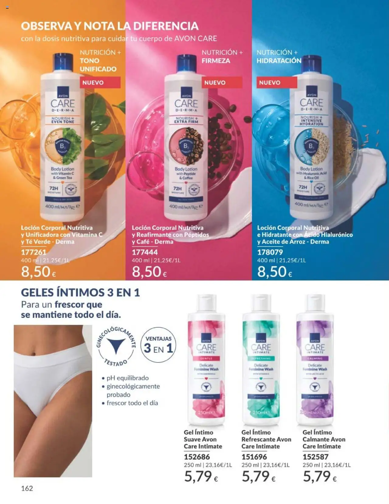Catálogo AVON campaña 7 │ válido desde el 01.07.2025 | Página: 162 | Productos: Loción corporal, Café, Arroz, Té