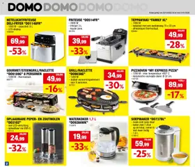 Hubo folder - Voorbeeld van een folder van Hubo, geldig van 29.12.2025 | Pagina: 2 | Producten: Pizza, Waterkoker, Friteuse, Peper