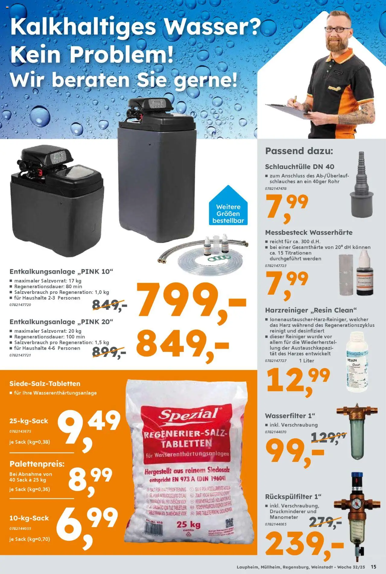 Globus Baumarkt prospekt Weinstadt-Endersbach	 - gültig ab dem 03.08.2025 | Seite: 15 | Produkte: Manometer, Wasser