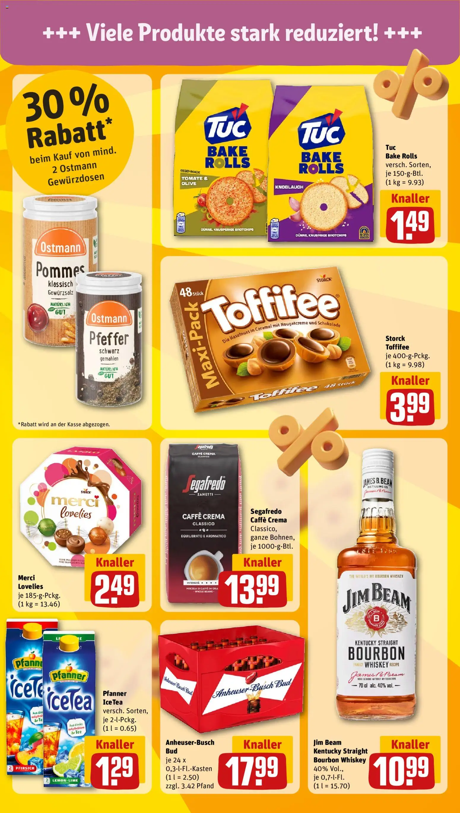 Rewe Prospekt 	 – gültig ab 20.04.2026 | Seite: 5 | Produkte: Merci, Knoblauch, Pfirsich, Segafredo