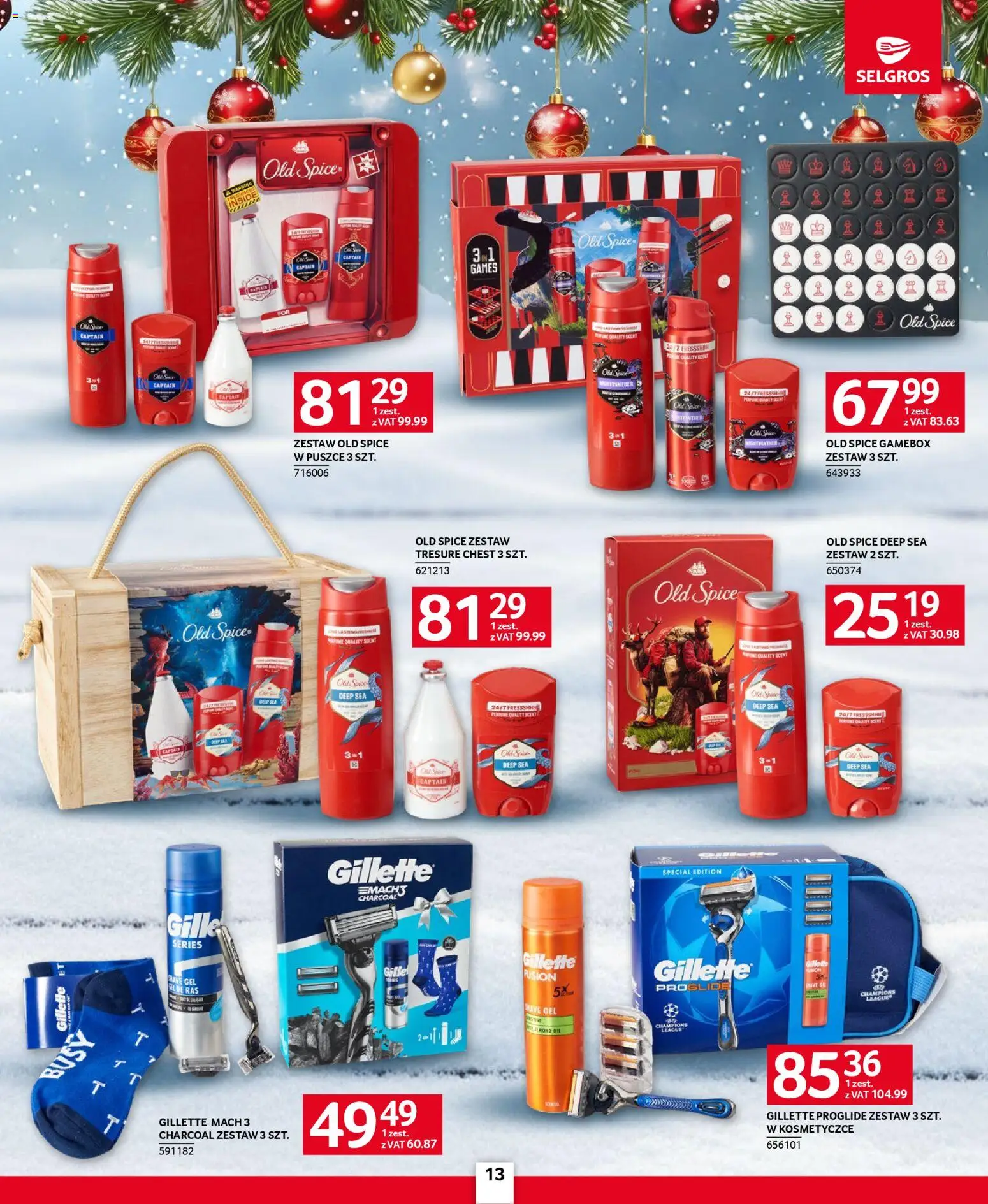 Selgros cash&carry Gazetka - Prezenty od 20.11.2025 | Strona: 9 | Produkty: Gillette, Old spice