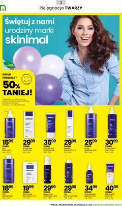 Pogląd oferty "SKINIMAL TONIK KERATOLITYCZNY, 200 ML, Tonik keratolityczny" - ważna od 23.10.2025 | Strona: 3 | Produkty: Krem do rąk, Woda, Krem do twarzy, Tonik