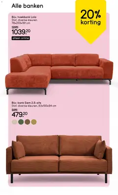 Leen Bakker folder - Voorbeeld van een folder van Leen Bakker, geldig van 30.03.2026 | Pagina: 16 | Producten: Bank, Papier blanc