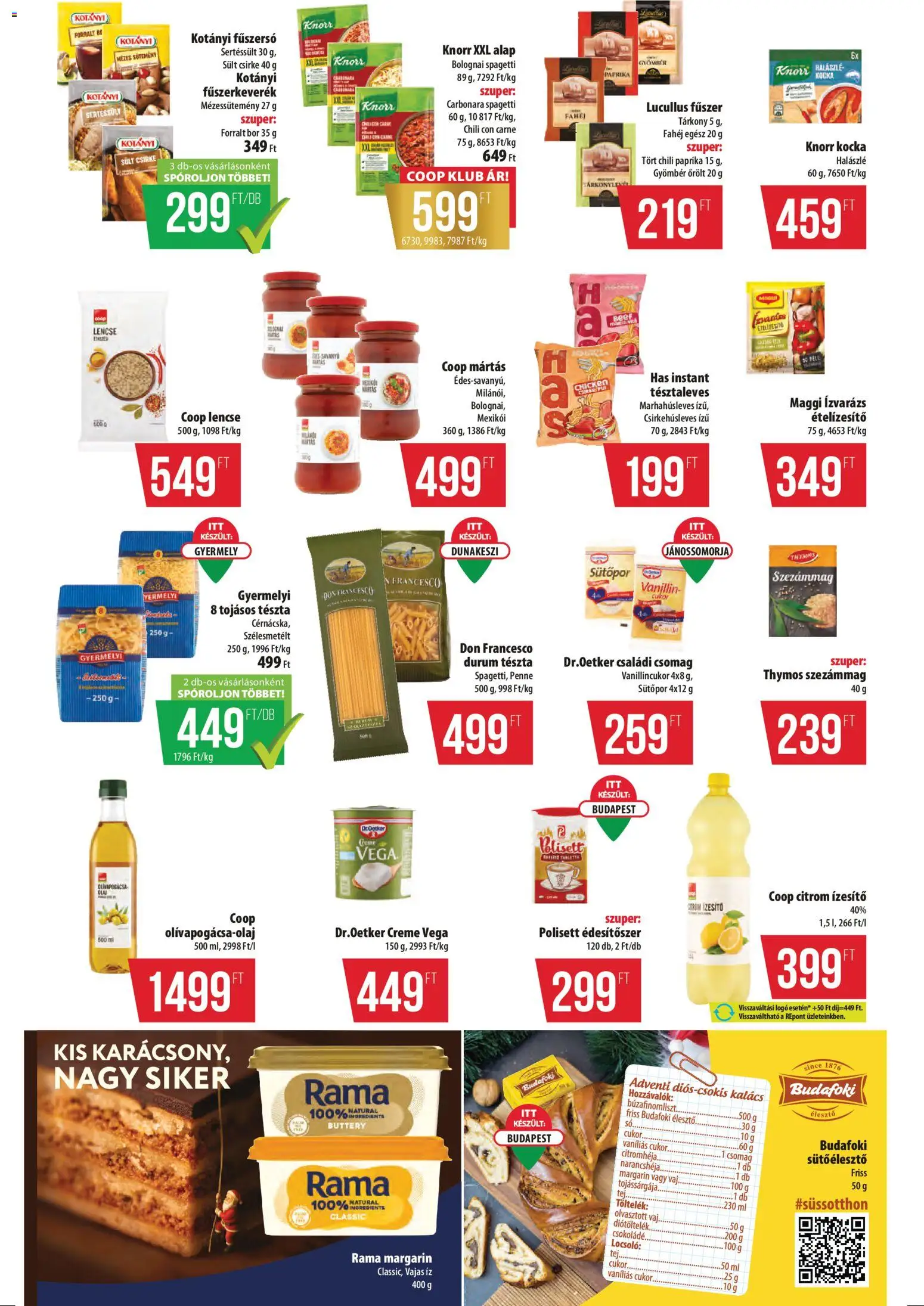 COOP akciós ujság - amely érvényes a következő dátumtól: 04.12.2025 | Oldal: 8 | Termékek: Margarin, Vanillincukor, Gyömbér, Csokoládé