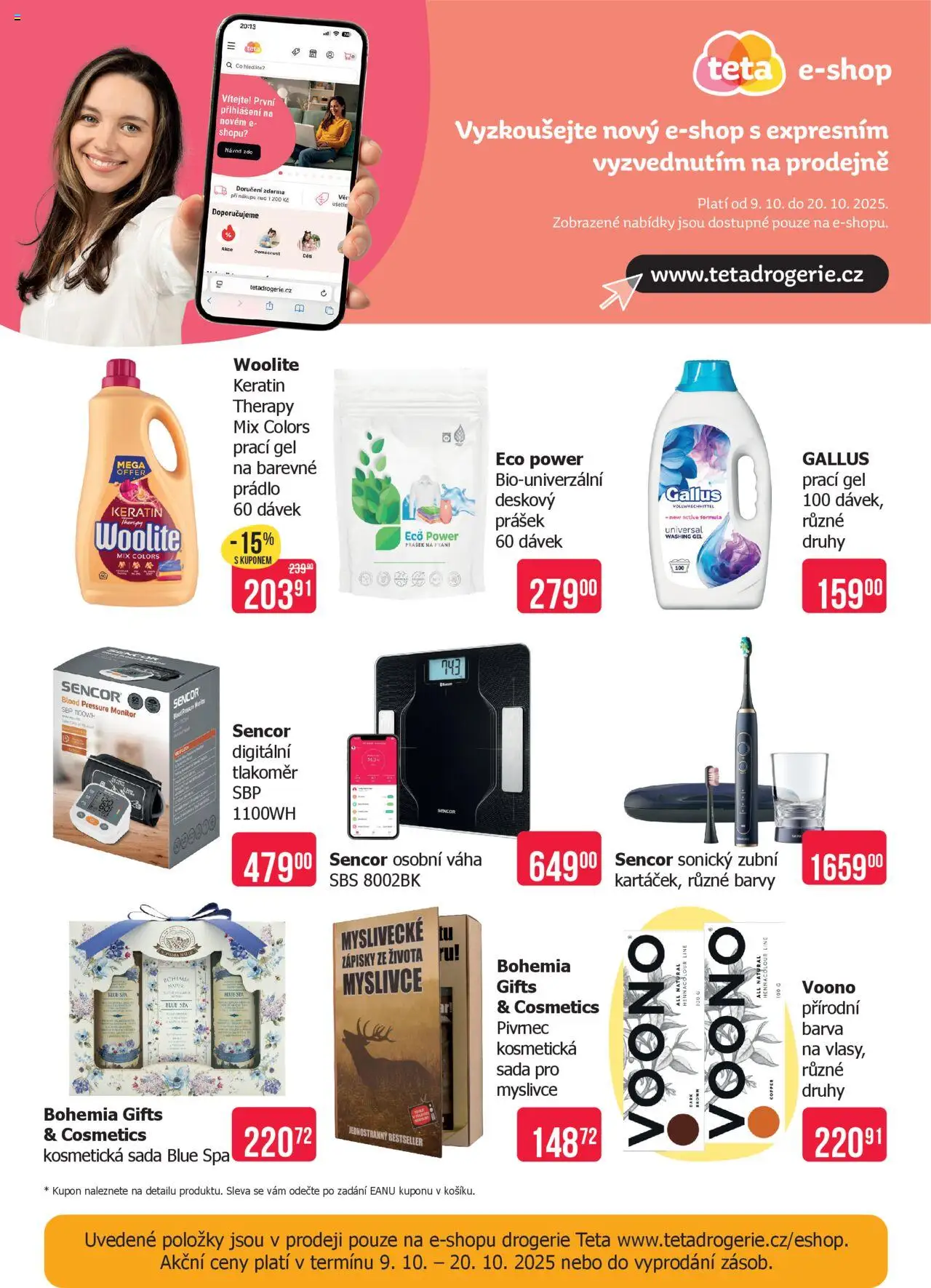 TETA Drogerie leták od 09.10.2025 | Strana: 20 | Produkty: Zubní kartáček, Prací gel, Tlakoměr, Eco power