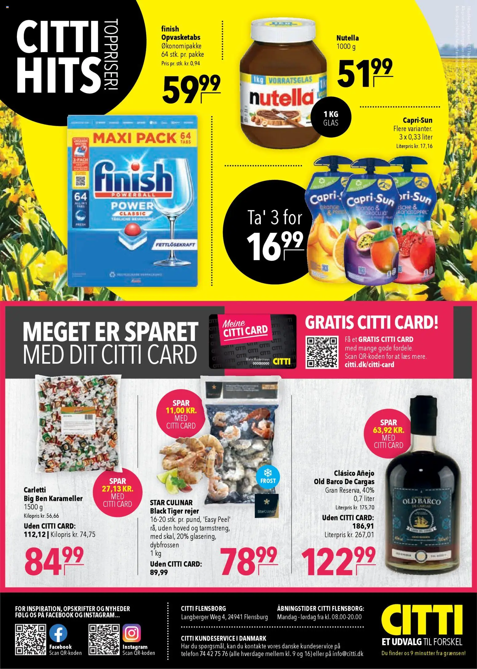 CITTI Markt Dänemark-Werbung – gültig ab 15.04.2026 | Seite: 16 | Produkte: Finish, Nutella, Telefon