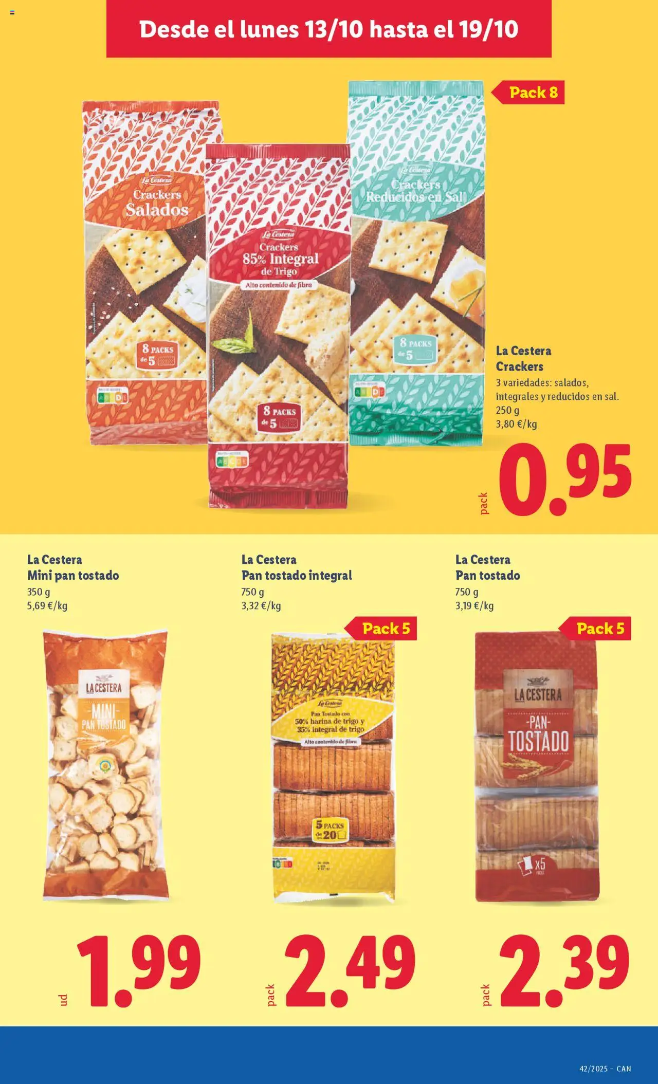 Lidl - Canarias │ válido desde el 13.10.2025 | Página: 15 | Productos: Pan