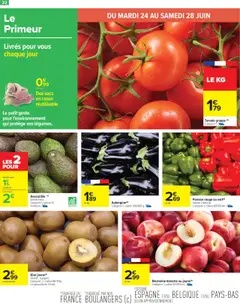  | Page: 24 | Produits: Tomate grappe, Sac, Poivron, Kiwi