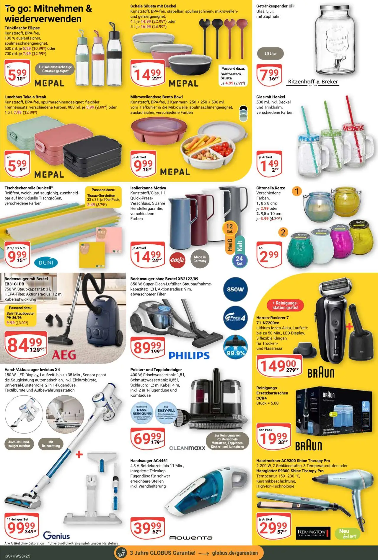 Globus Prospekt 	 - gültig ab dem 02.06.2025 | Seite: 23 | Produkte: Kabel, Haartrockner, Haarglätter, Box