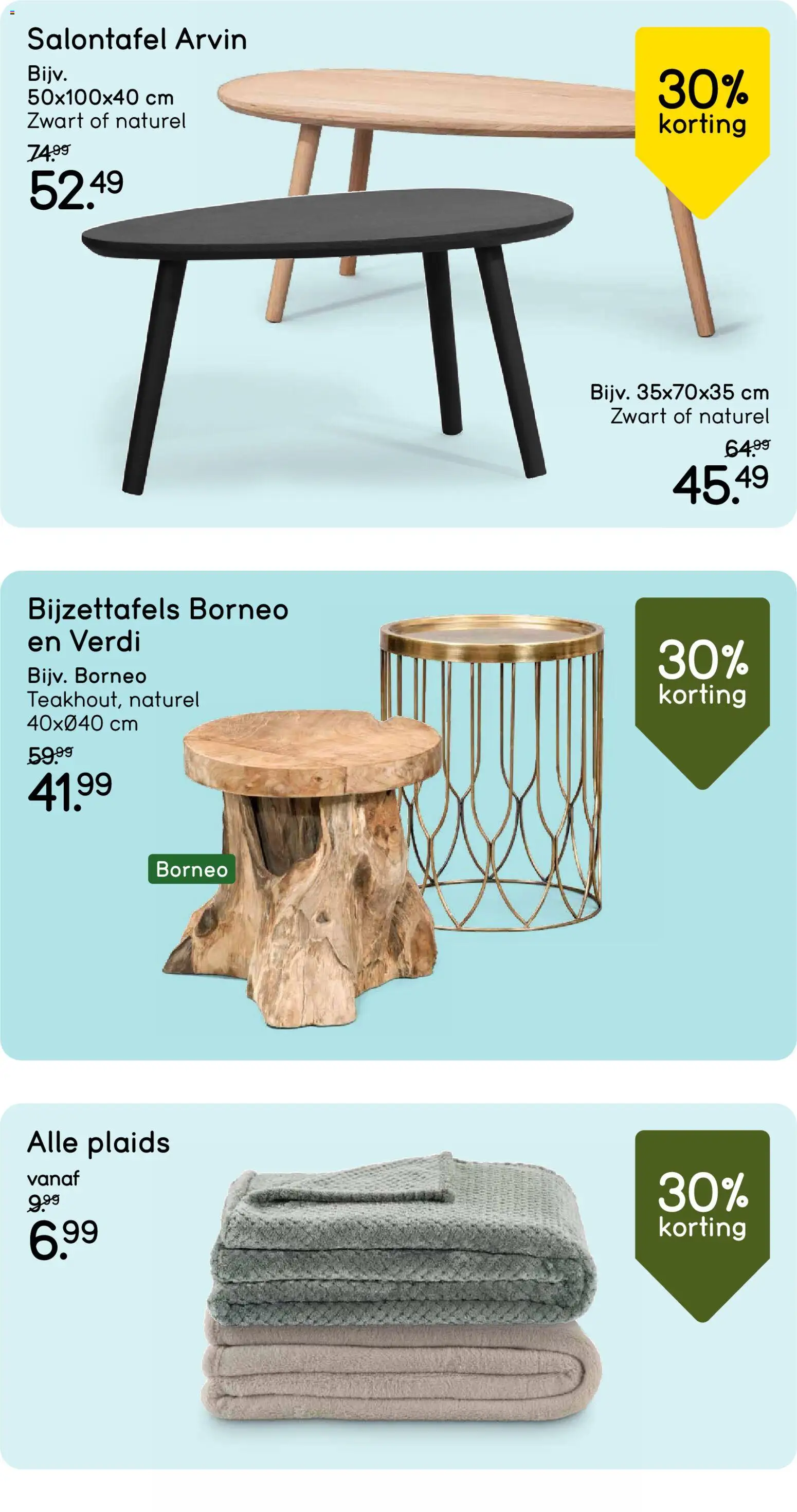 {H1} | Pagina: 17 | Producten: Bijzettafels