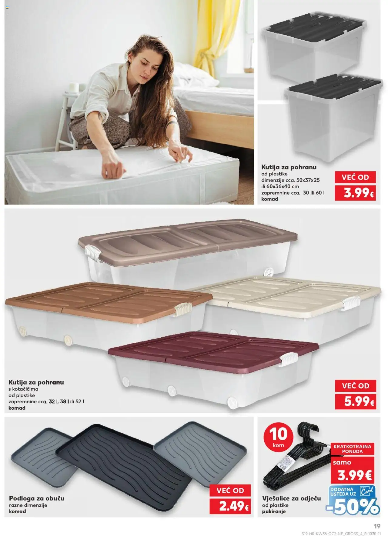 Kaufland katalog | vrijedi od 17.09.2025 | Stranica: 19 | Proizvodi: Kutija, Vješalice