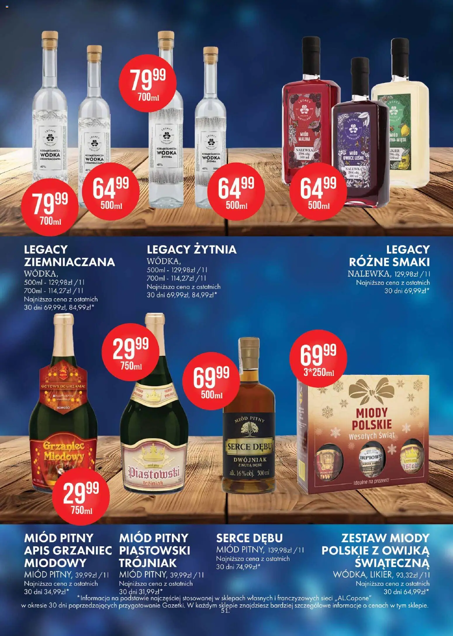 Al.Capone Gazetka od 13.11.2025 | Strona: 51 | Produkty: Malina, Miód, Wódka, Owoce