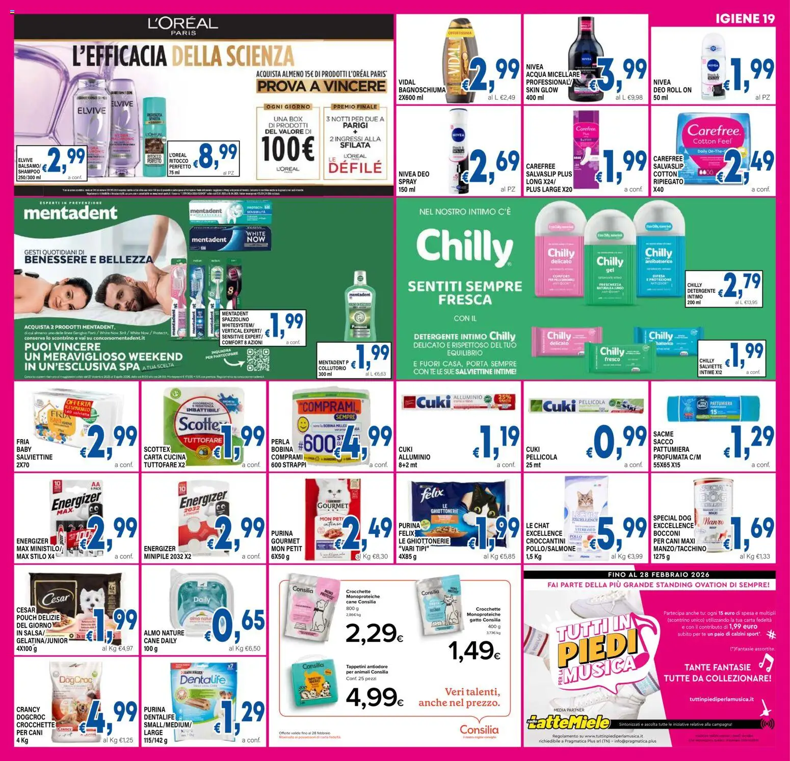 Volantino DEM del 13.02.2026 | Pagina: 19 | Prodotti: Spazzolino, Intimo, Calzini, Pattumiera