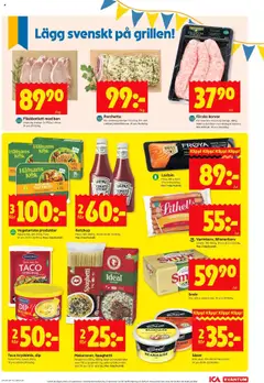 ICA Kvantum reklamblad aktuell från 25.08.2025 | Sida: 5 | Produkter: Galler, Smör, Spaghetti, Ketchup