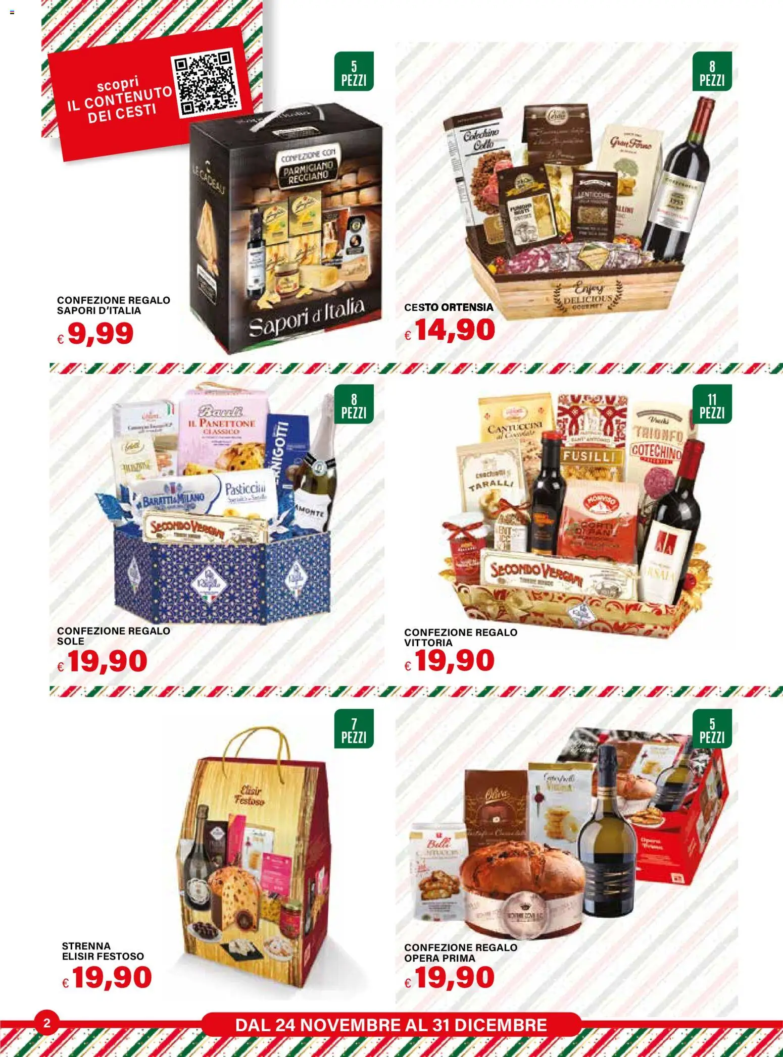Volantino Il Gigante del 24.11.2025 | Pagina: 2 | Prodotti: Panettone, Taralli, Parmigiano reggiano, Cotechino