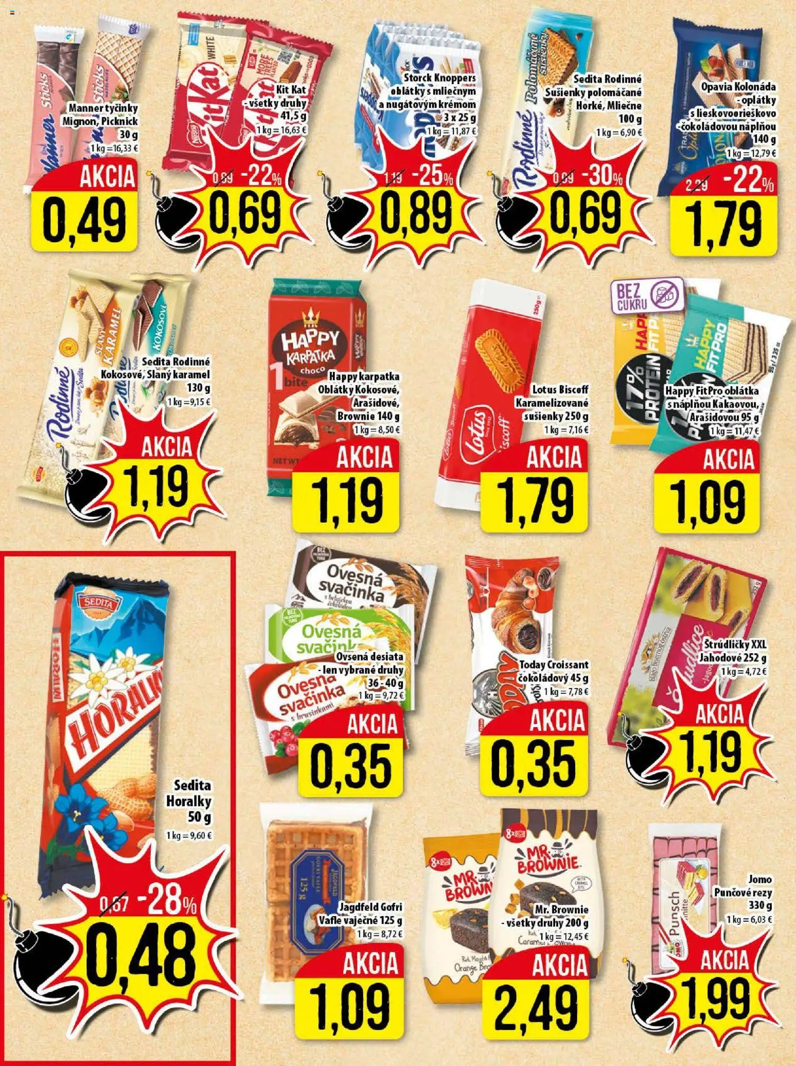 Nové Klas akcie – leták je platný od 03.11.2025 | Strana: 13 | Produkty: Croissant, Protein, Horálky