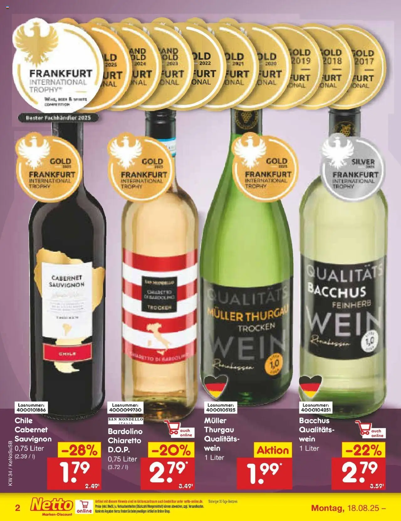 Netto Marken-Discount prospekt Bonn	 - gültig ab dem 18.08.2025 | Seite: 30 | Produkte: Wein