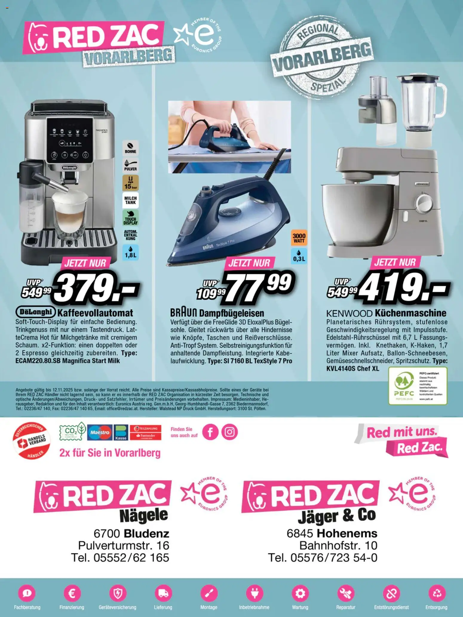 RED ZAC Vorarlberg gültig ab 27.10.2025 | Seite: 16 | Produkte: Mixer, Milch