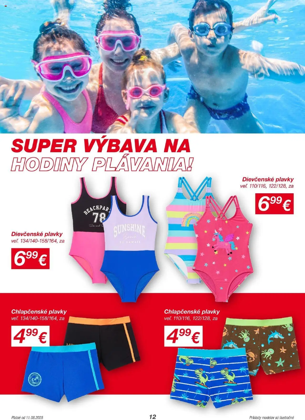 Kik leták │ platný od 11.08.2025 | Strana: 12 | Produkty: Hodiny, Plavky