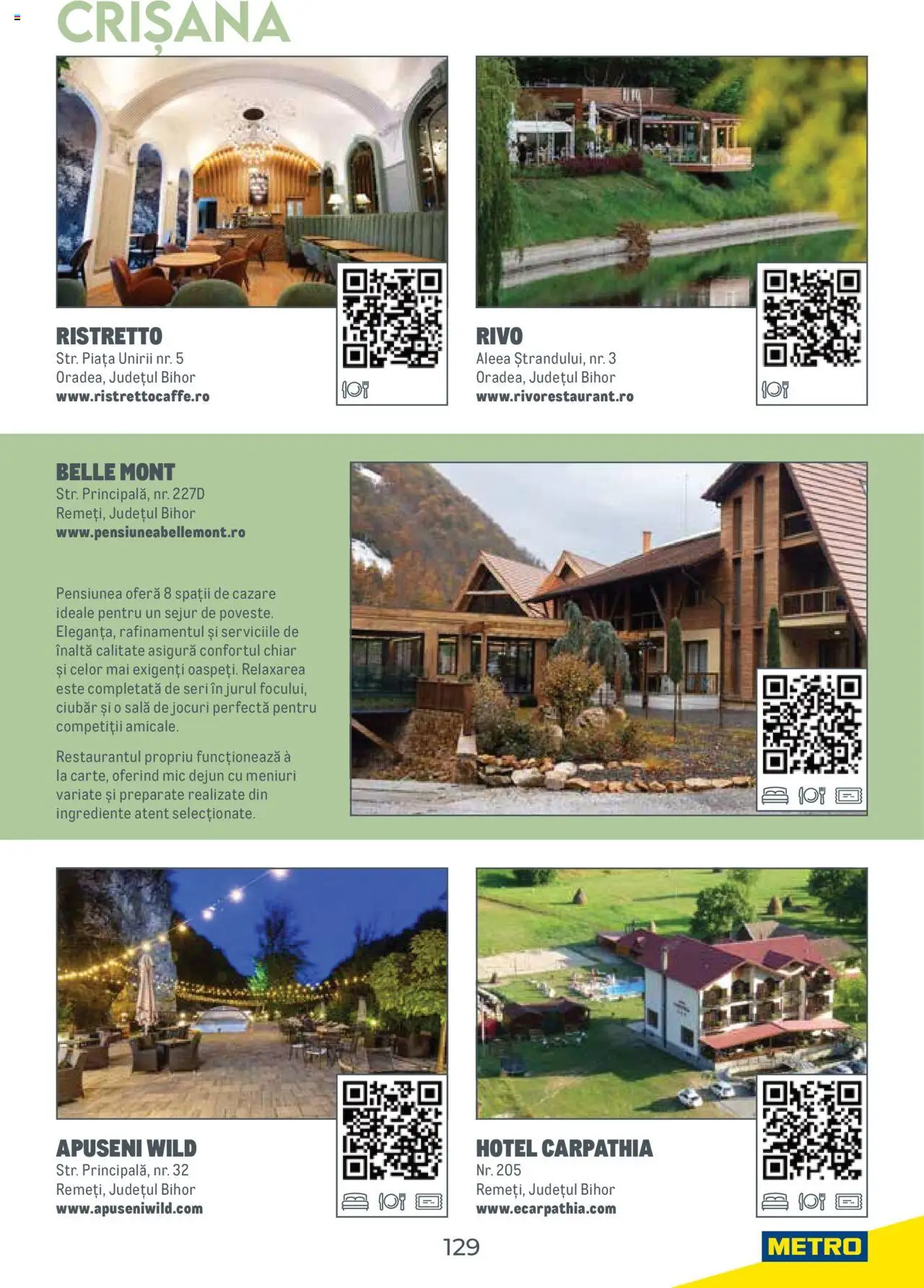 Metro catalog - Ghid de călătorie România – valabil de la 01.08.2025 | Pagină: 129