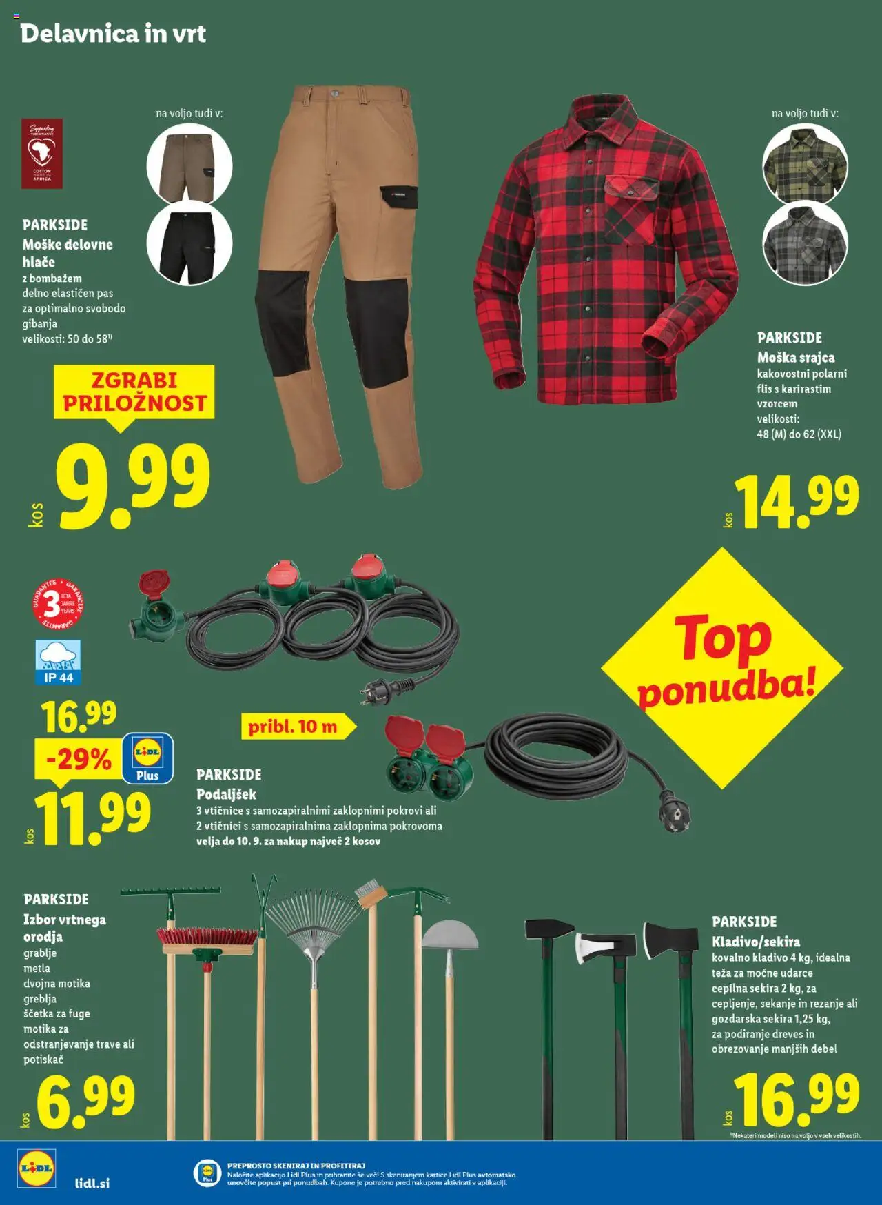 Novi Lidl katalog ponudbe – veljaven od 04.09.2025 | Stran: 52 | Izdelki: Teza, Hlace, Kladivo, Pas